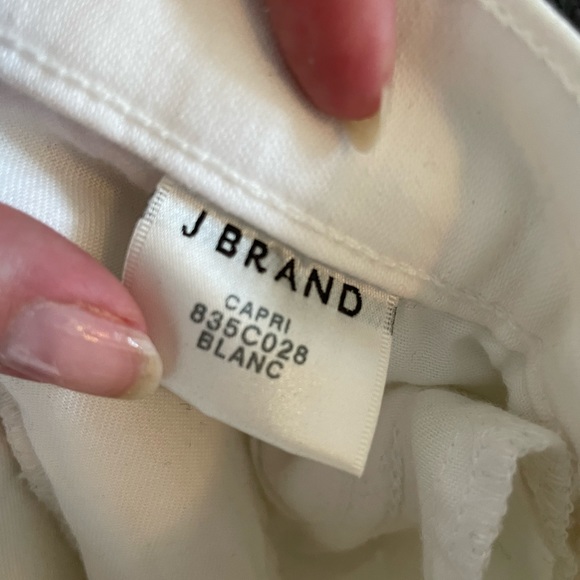 J BRAND - 835 Womens White Mid-Rise Capri Jeans - 25 - Picture 6 of 9